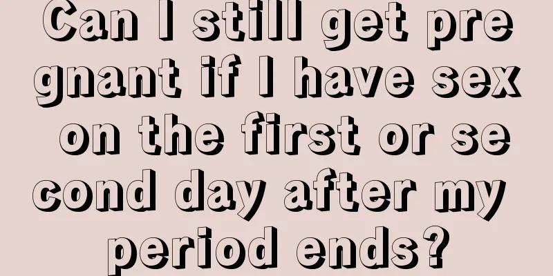 Can I still get pregnant if I have sex on the first or second day after my period ends?