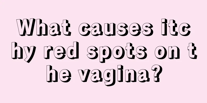 What causes itchy red spots on the vagina?