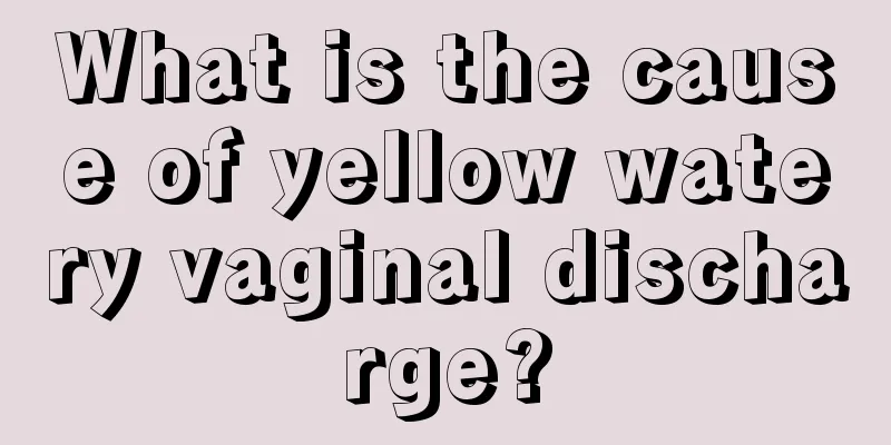 What is the cause of yellow watery vaginal discharge?