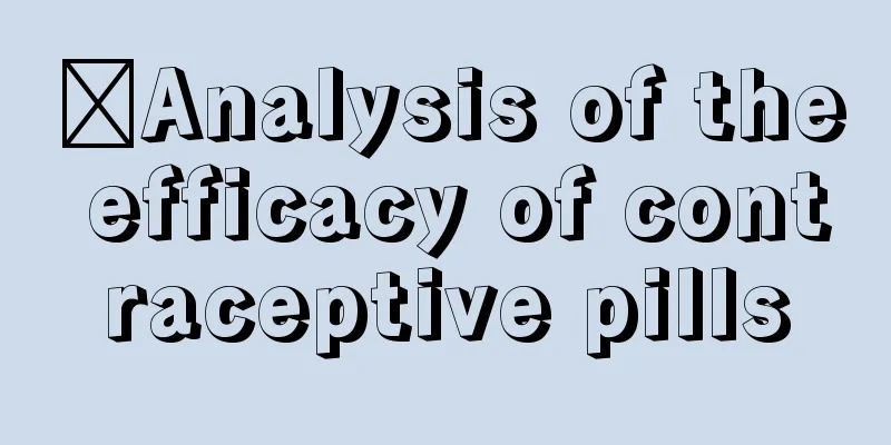 ​Analysis of the efficacy of contraceptive pills