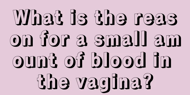 What is the reason for a small amount of blood in the vagina?