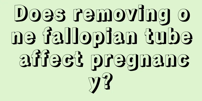 Does removing one fallopian tube affect pregnancy?