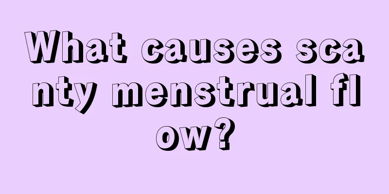 What causes scanty menstrual flow?