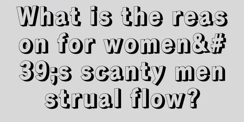 What is the reason for women's scanty menstrual flow?