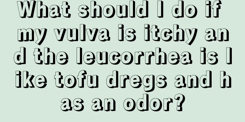 What should I do if my vulva is itchy and the leucorrhea is like tofu dregs and has an odor?