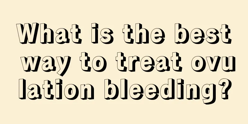 What is the best way to treat ovulation bleeding?