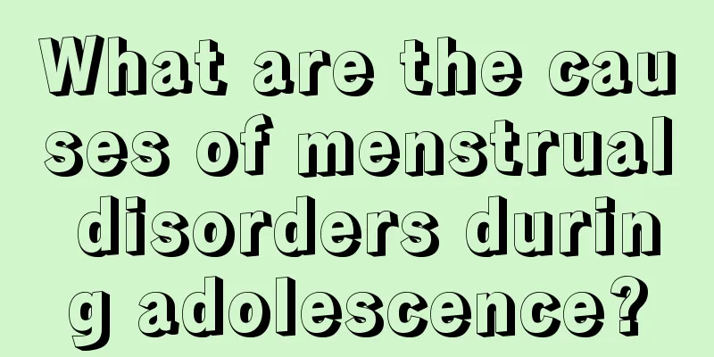 What are the causes of menstrual disorders during adolescence?