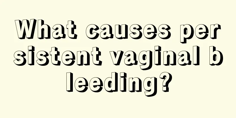 What causes persistent vaginal bleeding?