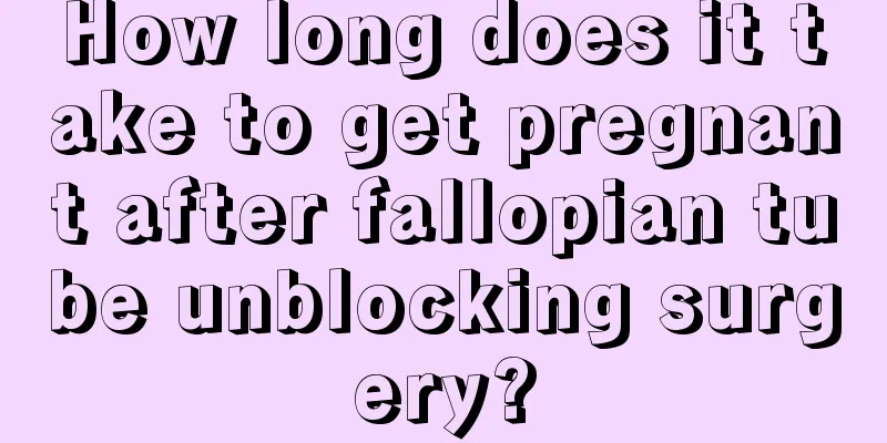 How long does it take to get pregnant after fallopian tube unblocking surgery?