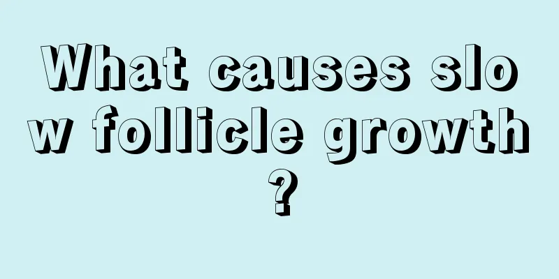 What causes slow follicle growth?