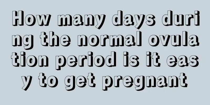 How many days during the normal ovulation period is it easy to get pregnant