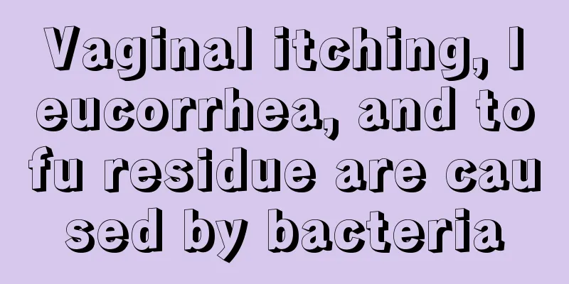 Vaginal itching, leucorrhea, and tofu residue are caused by bacteria