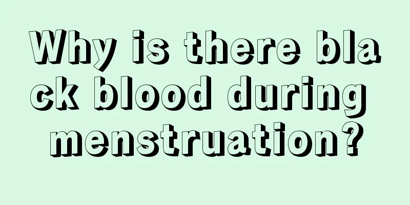 Why is there black blood during menstruation?