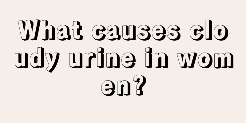 What causes cloudy urine in women?