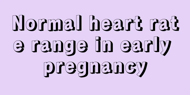 Normal heart rate range in early pregnancy