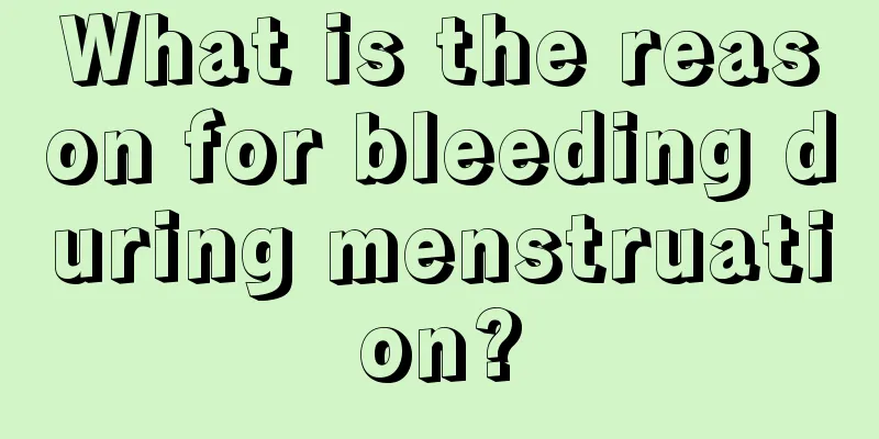 What is the reason for bleeding during menstruation?