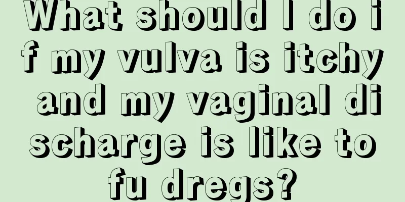 What should I do if my vulva is itchy and my vaginal discharge is like tofu dregs?