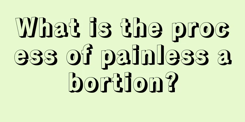 What is the process of painless abortion?