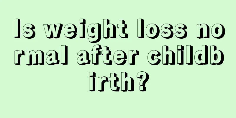 Is weight loss normal after childbirth?