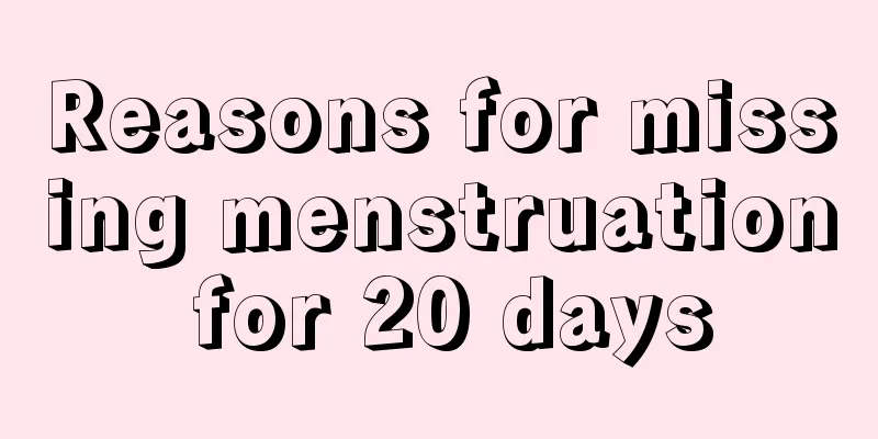 Reasons for missing menstruation for 20 days