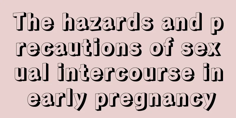 The hazards and precautions of sexual intercourse in early pregnancy