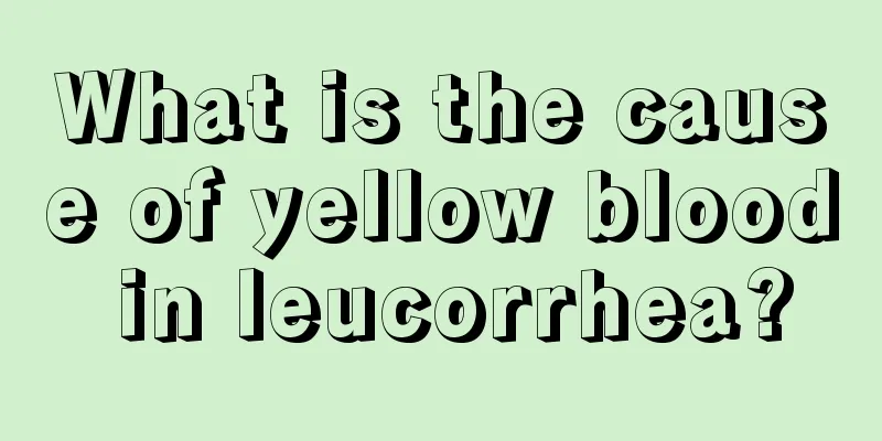 What is the cause of yellow blood in leucorrhea?