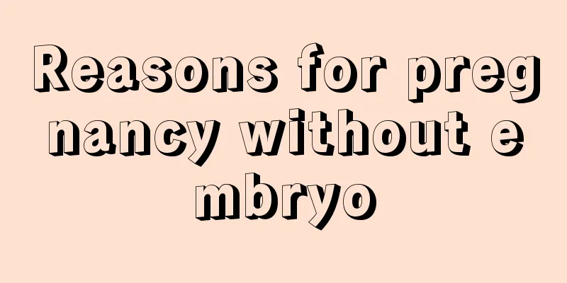 Reasons for pregnancy without embryo