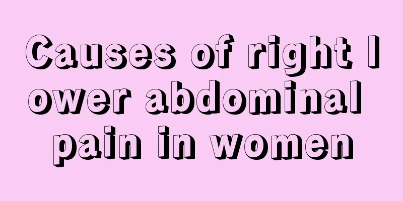 Causes of right lower abdominal pain in women