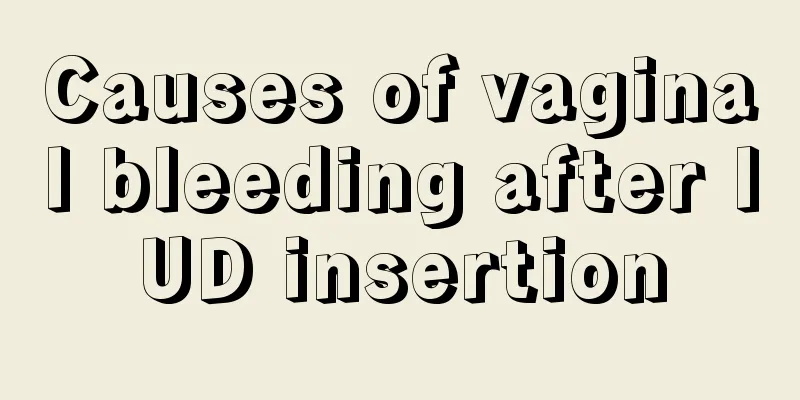 Causes of vaginal bleeding after IUD insertion