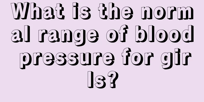 What is the normal range of blood pressure for girls?