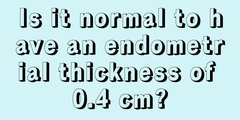 Is it normal to have an endometrial thickness of 0.4 cm?