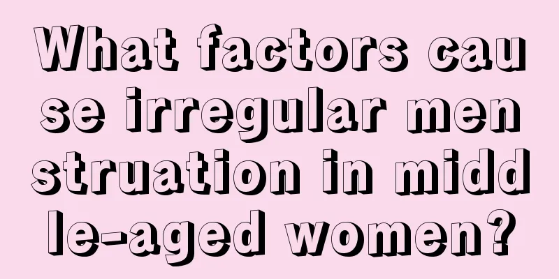 What factors cause irregular menstruation in middle-aged women?