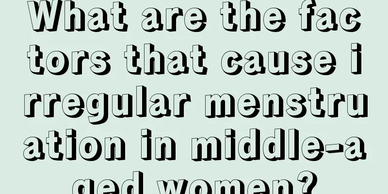 What are the factors that cause irregular menstruation in middle-aged women?