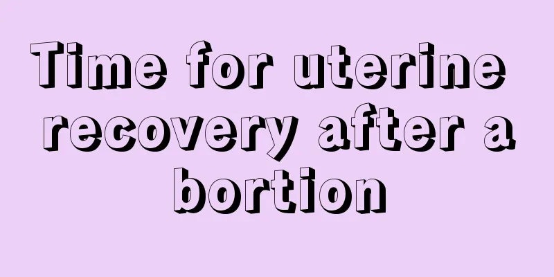 Time for uterine recovery after abortion