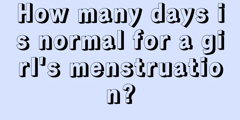 How many days is normal for a girl's menstruation?