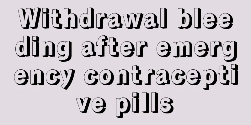 Withdrawal bleeding after emergency contraceptive pills