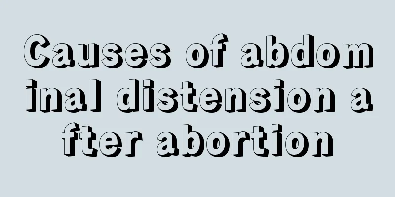 Causes of abdominal distension after abortion