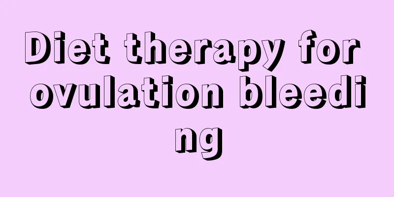 Diet therapy for ovulation bleeding