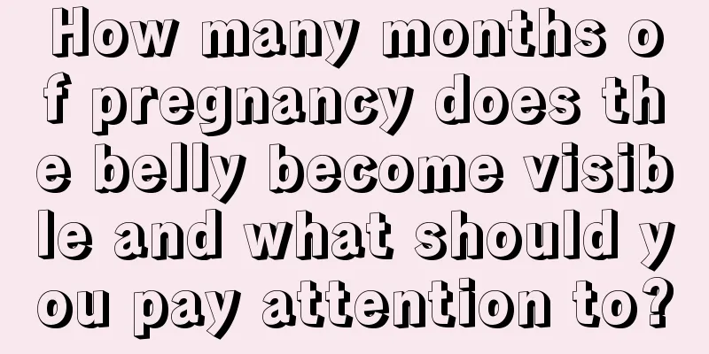 How many months of pregnancy does the belly become visible and what should you pay attention to?