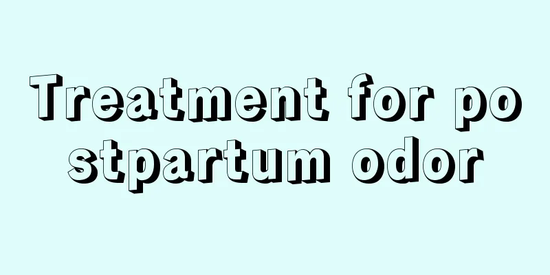 Treatment for postpartum odor