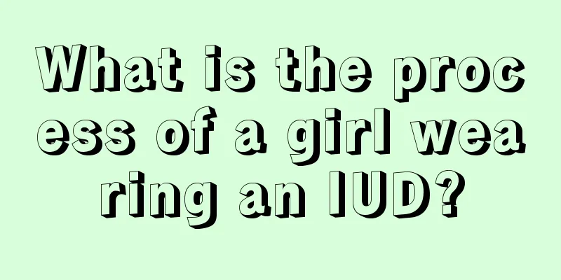 What is the process of a girl wearing an IUD?