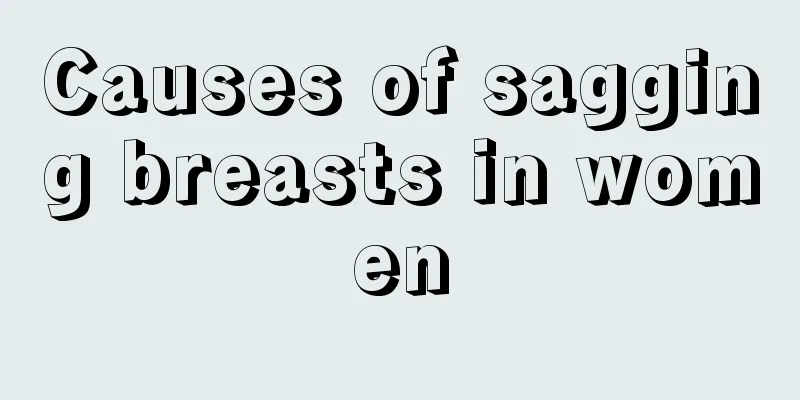 Causes of sagging breasts in women