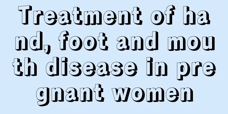 Treatment of hand, foot and mouth disease in pregnant women