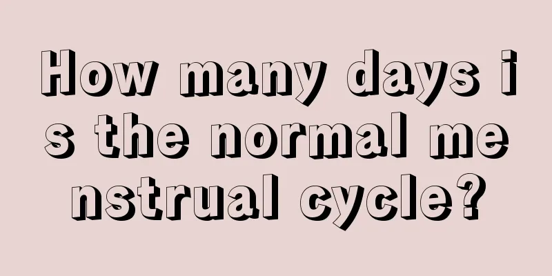 How many days is the normal menstrual cycle?