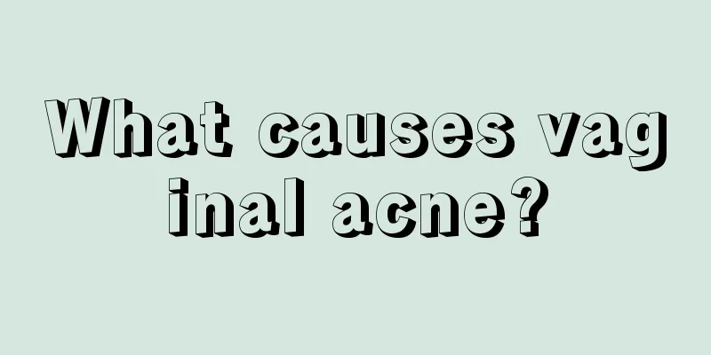 What causes vaginal acne?