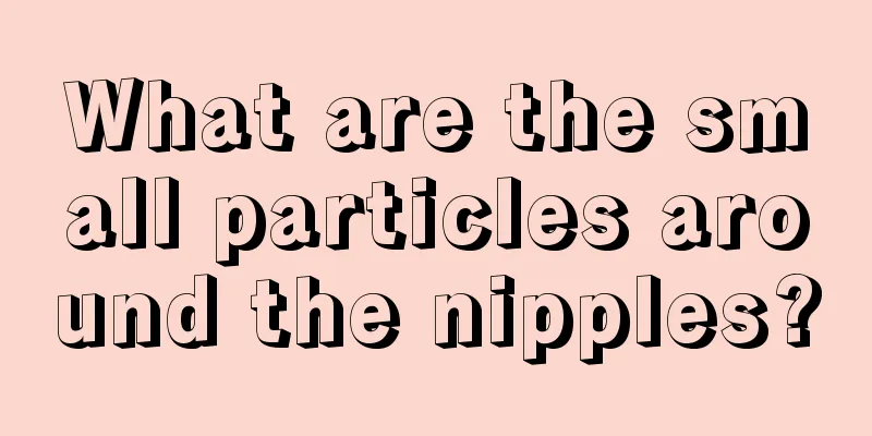 What are the small particles around the nipples?