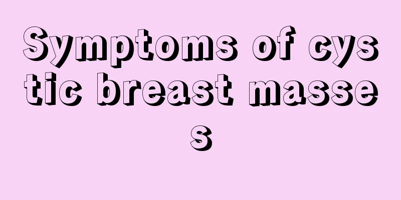 Symptoms of cystic breast masses