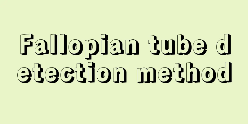 Fallopian tube detection method