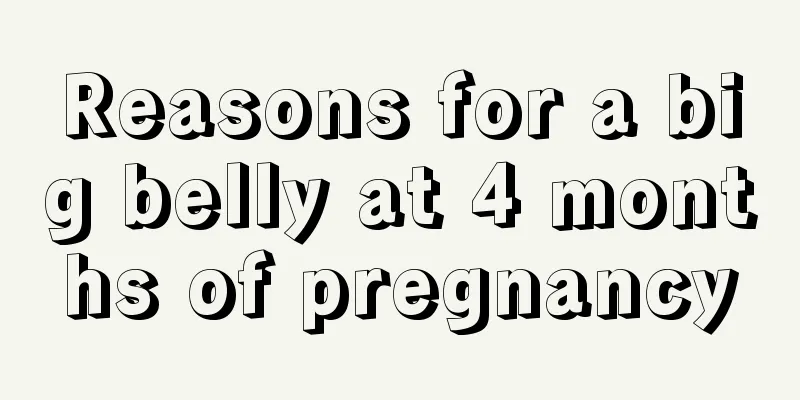 Reasons for a big belly at 4 months of pregnancy