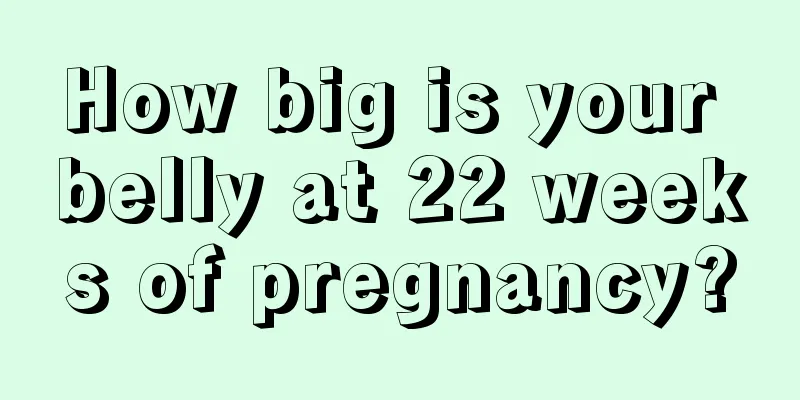 How big is your belly at 22 weeks of pregnancy?